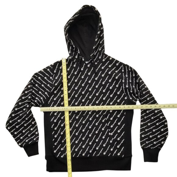 Champion All Over Print Reverse Weave VTG Hoodie Men's Size Medium - Picture 7 of 12